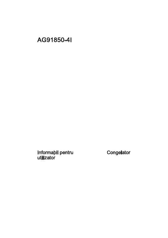 Mode d'emploi AEG-ELECTROLUX AG91850-4I