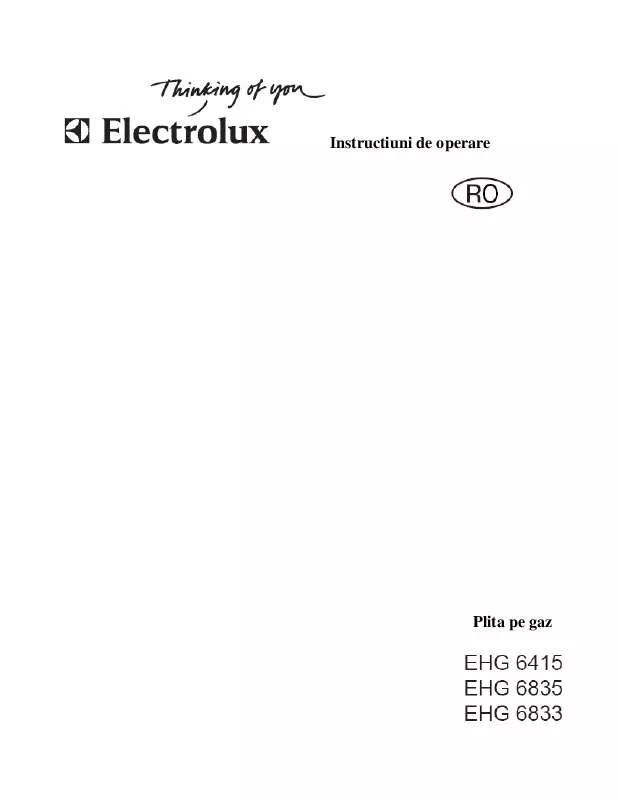 Mode d'emploi AEG-ELECTROLUX EHG6835X