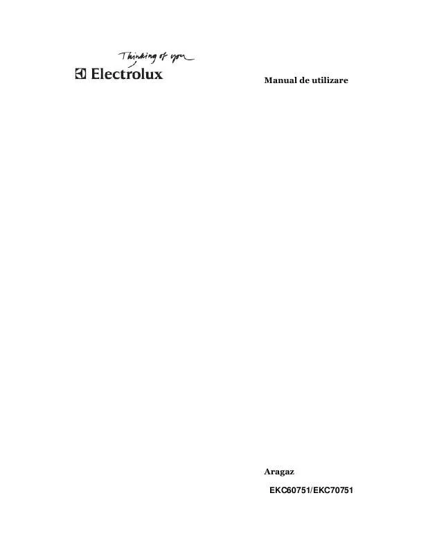 Mode d'emploi AEG-ELECTROLUX EKC60751