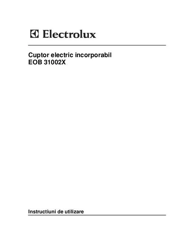 Mode d'emploi AEG-ELECTROLUX EOB31002X