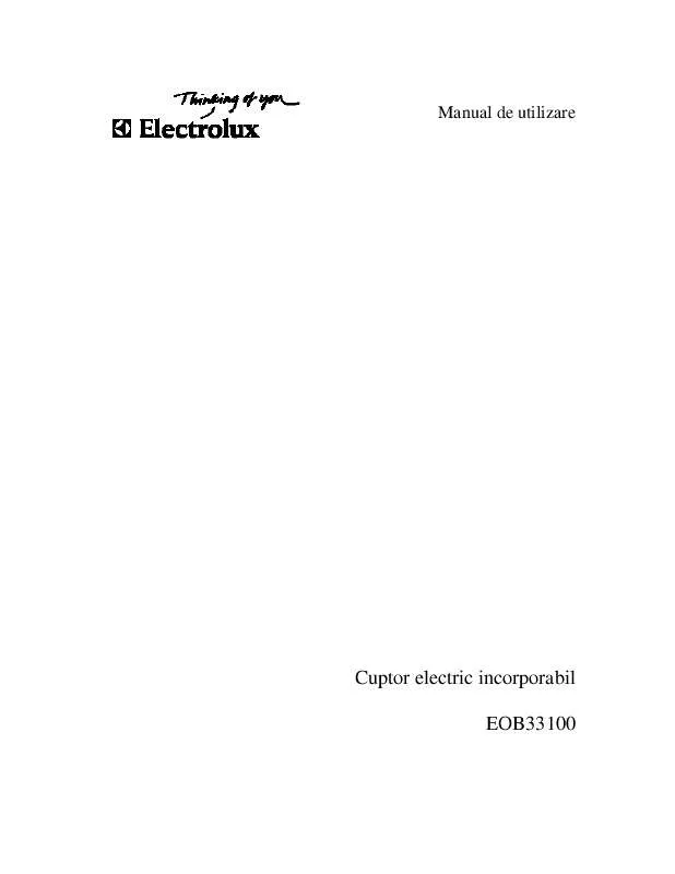 Mode d'emploi AEG-ELECTROLUX EOB33100X