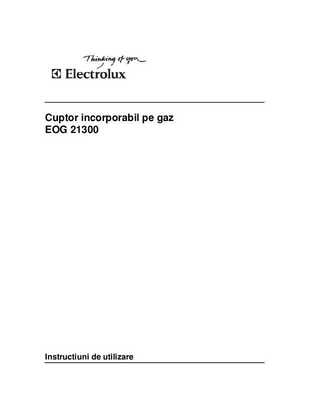 Mode d'emploi AEG-ELECTROLUX EOG21300X