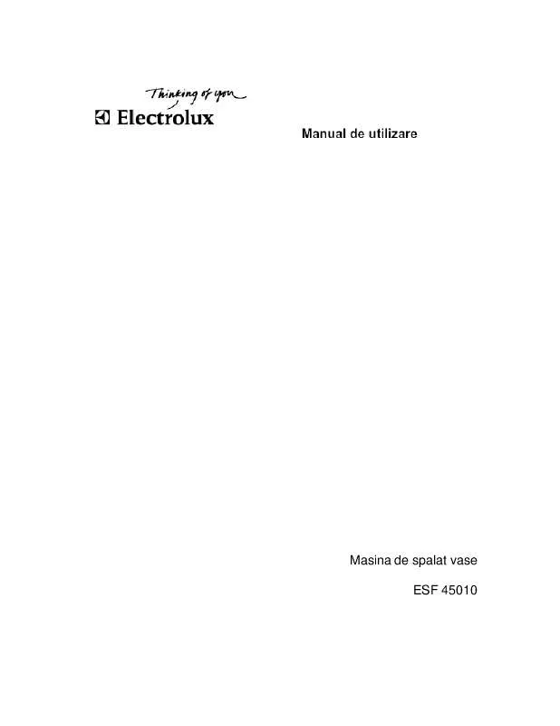 Mode d'emploi AEG-ELECTROLUX ESF45010