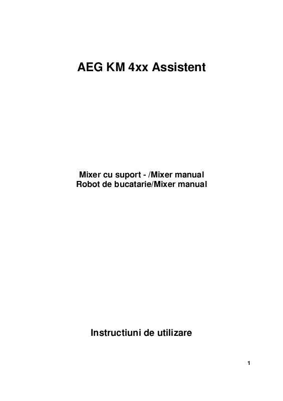 Mode d'emploi AEG-ELECTROLUX KM450