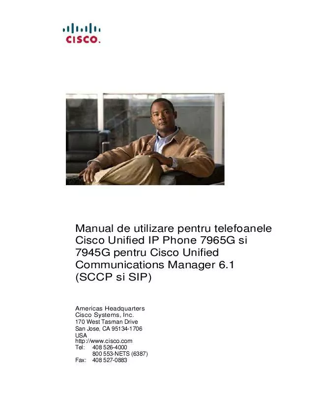 Mode d'emploi CISCO IP PHONE 7965G