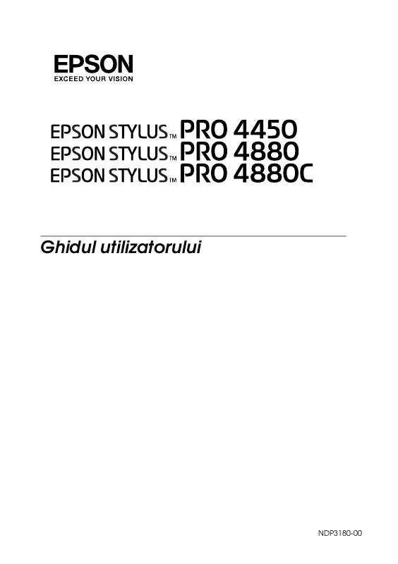 Mode d'emploi EPSON STYLUS PRO 4880