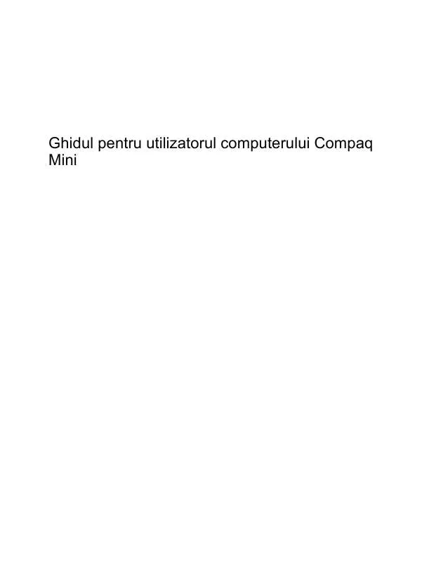 Mode d'emploi HP COMPAQ MINI CQ10-110EA