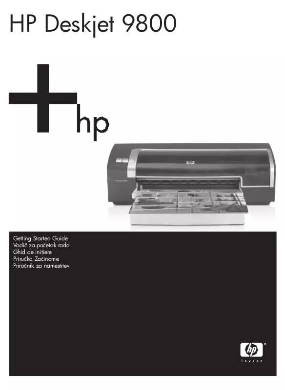 Mode d'emploi HP DESKJET 9800