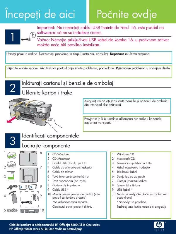 Mode d'emploi HP OFFICEJET 5600 ALL-IN-ONE