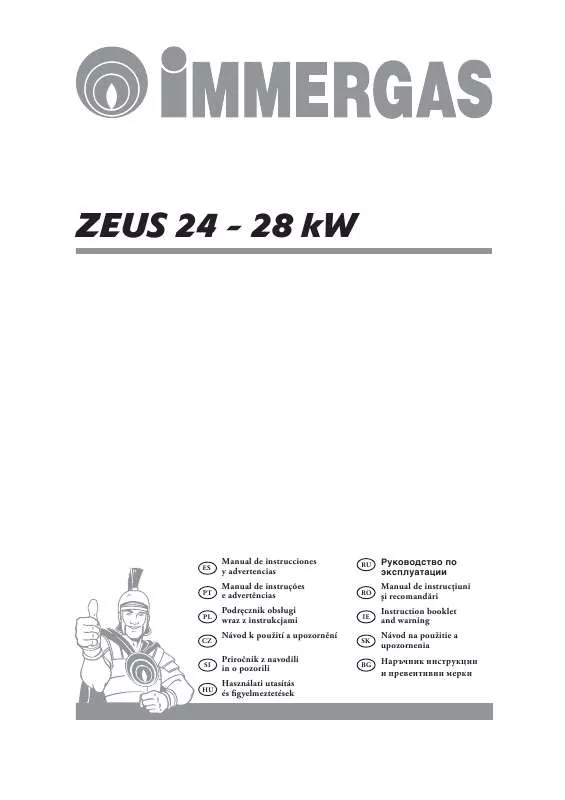 Mode d'emploi IMMERGAS ZEUS 24 - 28 KW