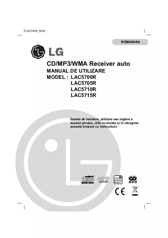 Mode d'emploi LG LAC5705R