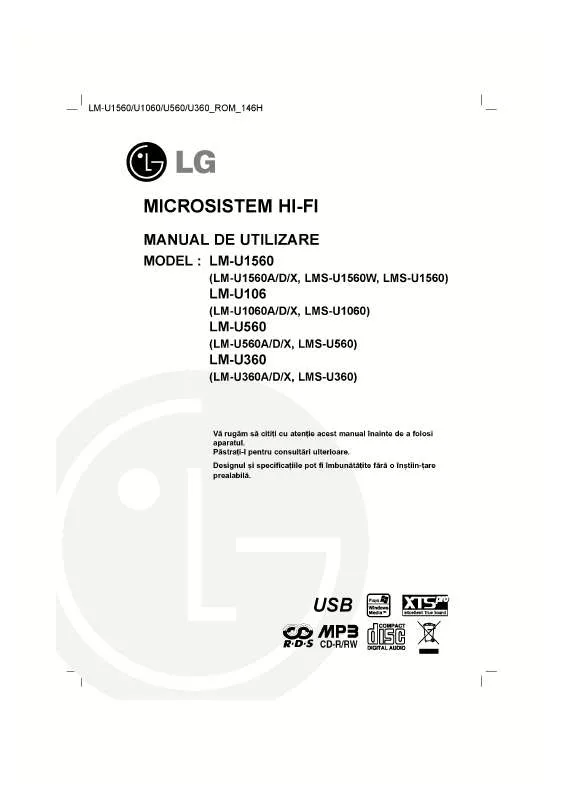 Mode d'emploi LG LM-U560D