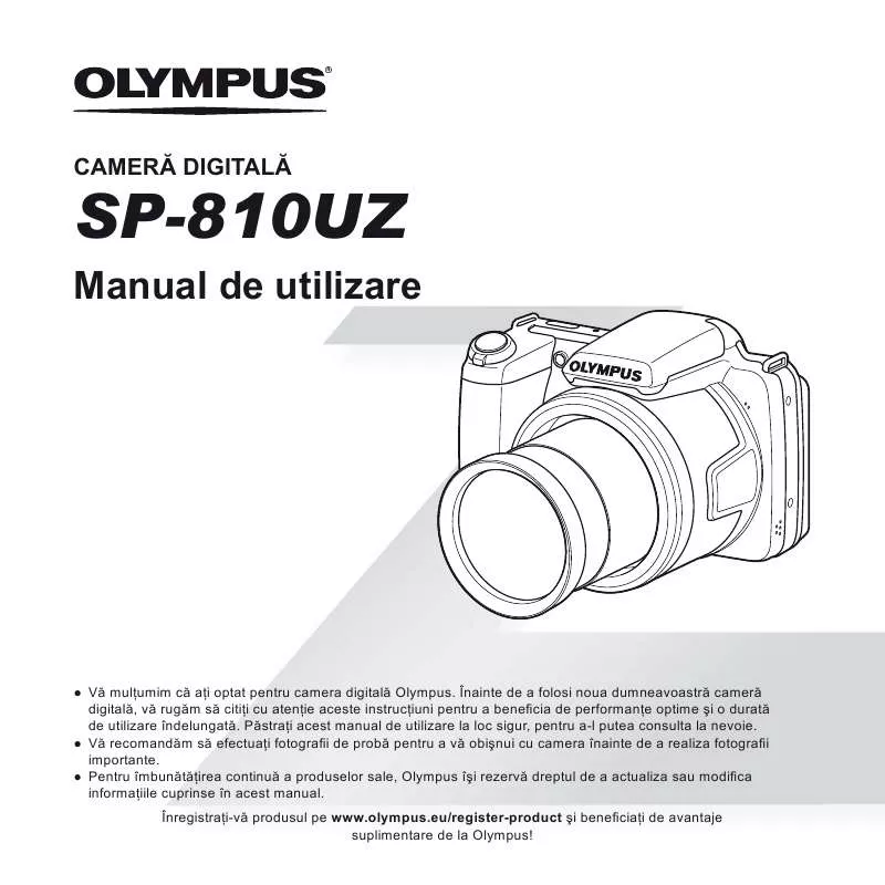 Mode d'emploi OLYMPUS SP-810UZ