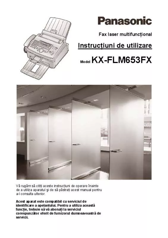 Mode d'emploi PANASONIC KX-FLM653FX