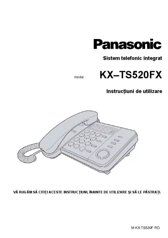 Mode d'emploi PANASONIC KX-TS520FX