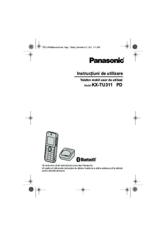 Mode d'emploi PANASONIC KX-TU311PDBE