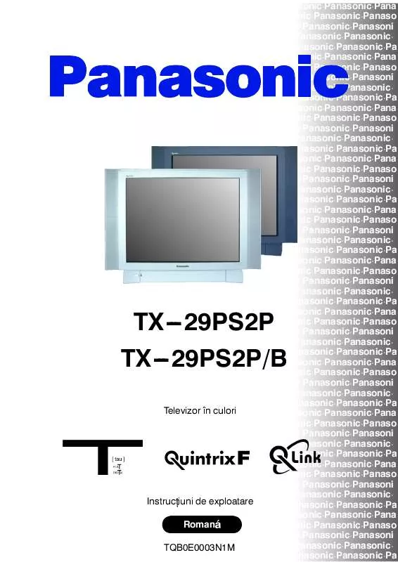 Mode d'emploi PANASONIC TX-29PS2PB