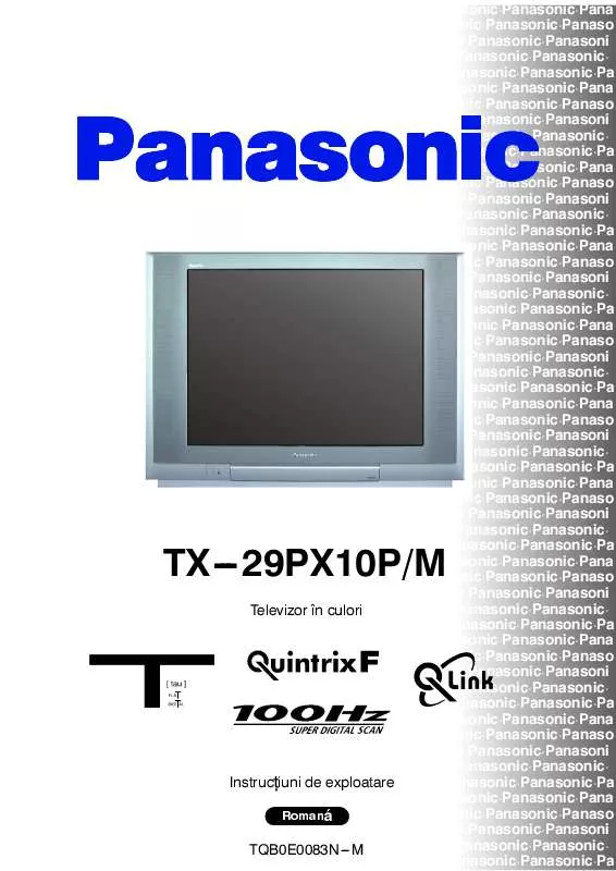 Mode d'emploi PANASONIC TX-29PX10PM