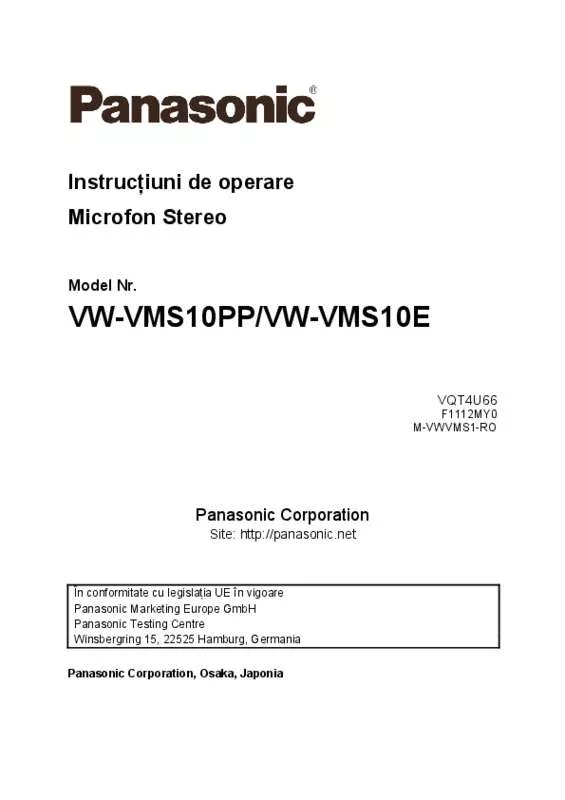 Mode d'emploi PANASONIC VW-VMS10E