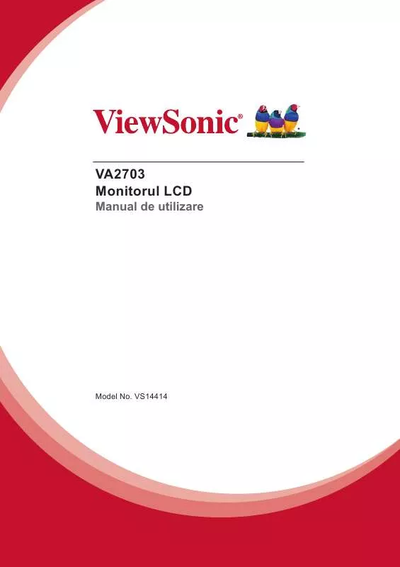 Mode d'emploi VIEWSONIC VA2703