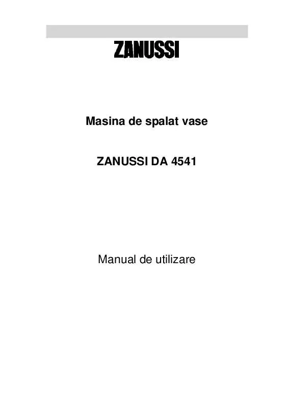Mode d'emploi ZANUSSI DA4541