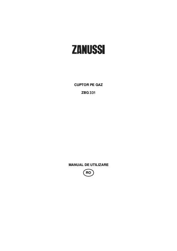 Mode d'emploi ZANUSSI ZBG331X