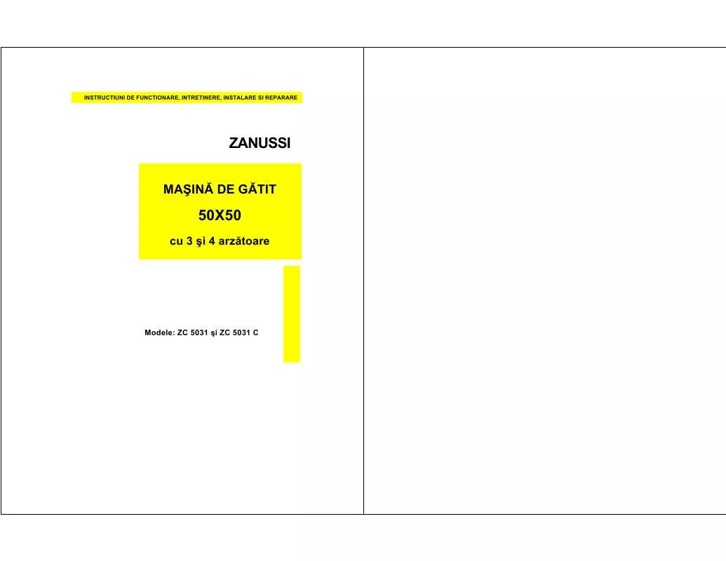 Mode d'emploi ZANUSSI ZC5031