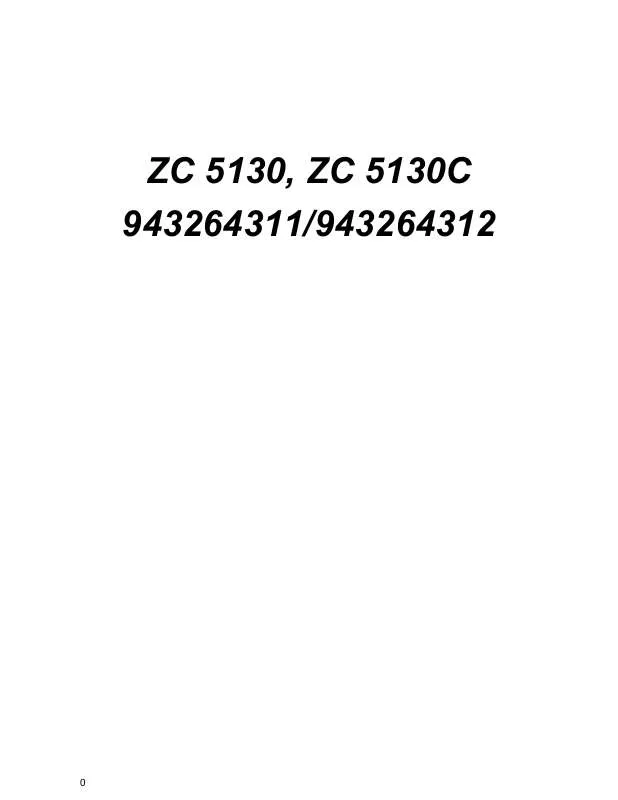 Mode d'emploi ZANUSSI ZC5130