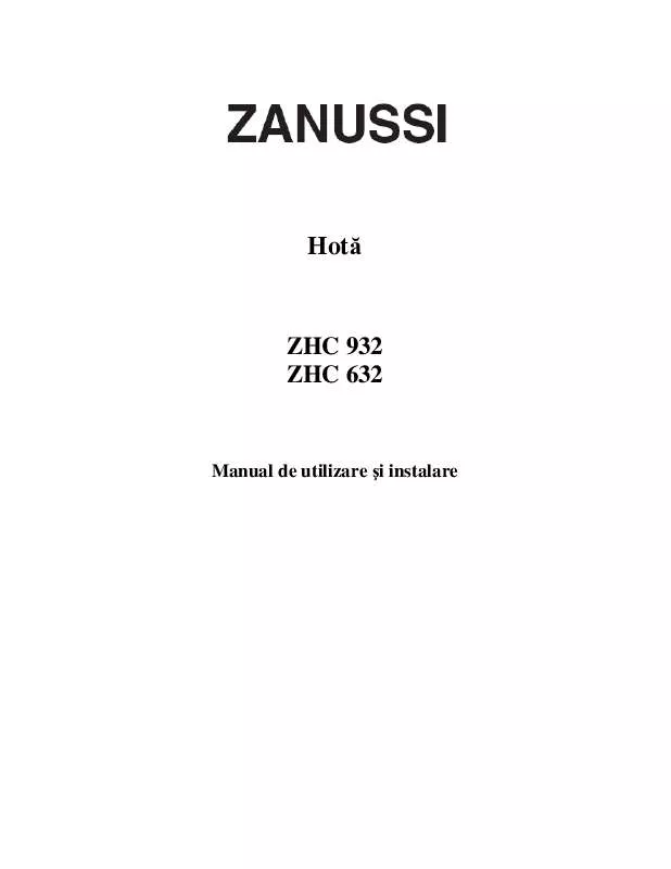 Mode d'emploi ZANUSSI ZHC632X/S