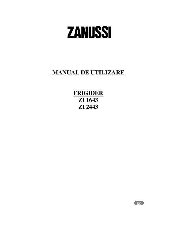 Mode d'emploi ZANUSSI ZI2443