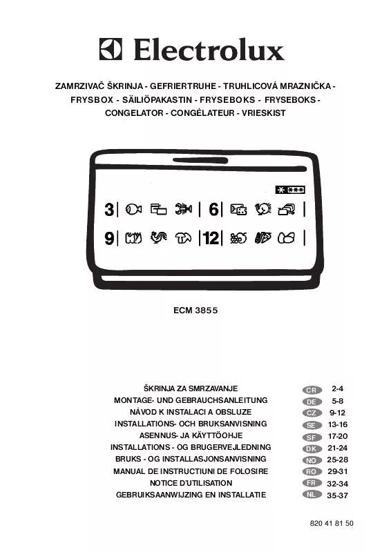 Mode d'emploi AEG-ELECTROLUX ECM3855