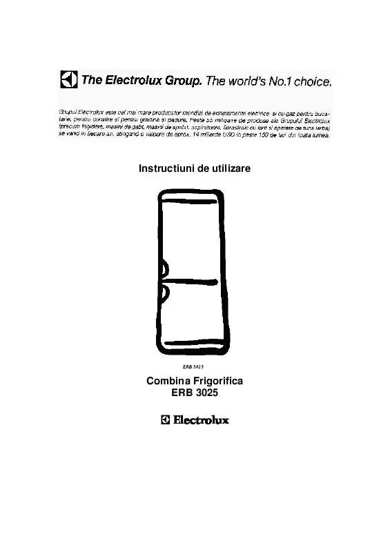 Mode d'emploi AEG-ELECTROLUX ERB3025