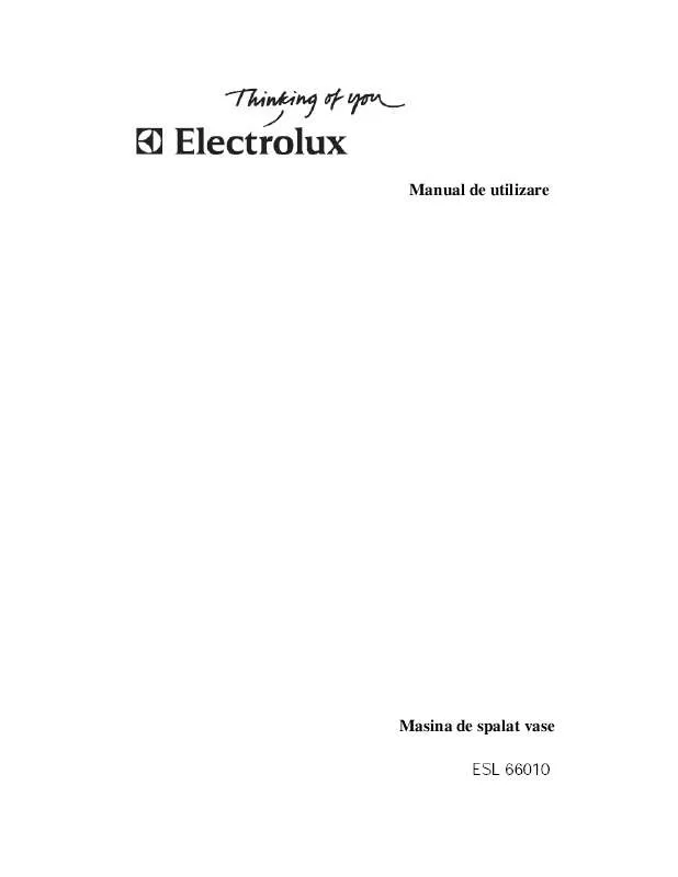 Mode d'emploi AEG-ELECTROLUX ESL66010