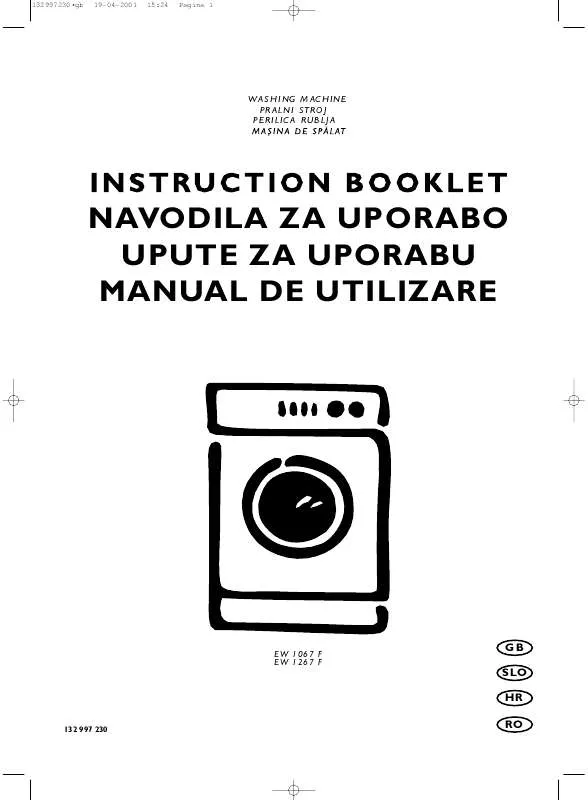 Mode d'emploi AEG-ELECTROLUX EW1067F