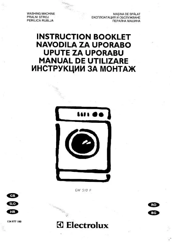 Mode d'emploi AEG-ELECTROLUX EW510F