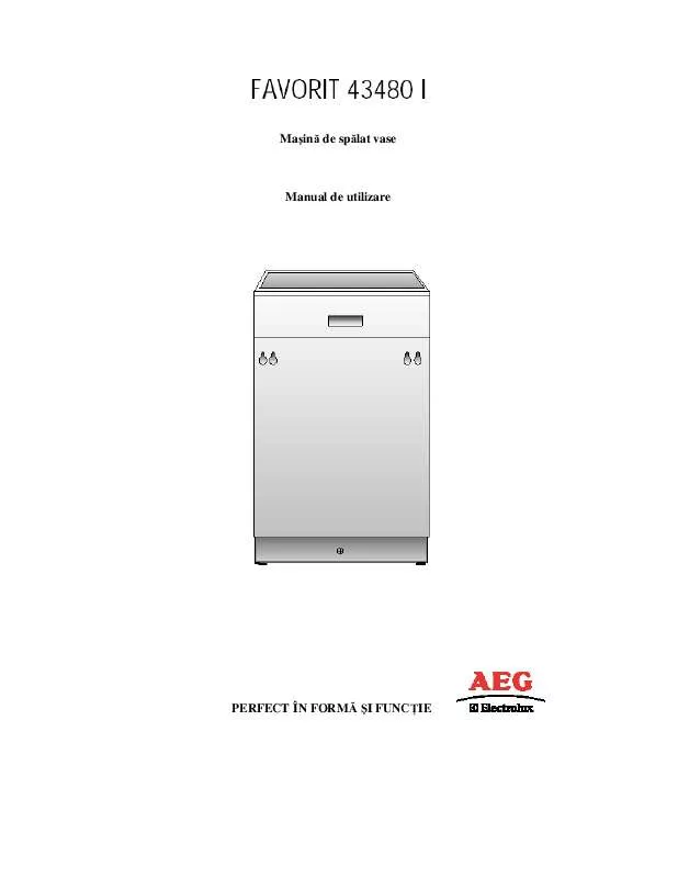 Mode d'emploi AEG-ELECTROLUX F43480I-M