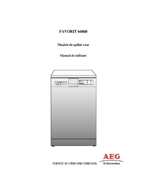 Mode d'emploi AEG-ELECTROLUX F64860