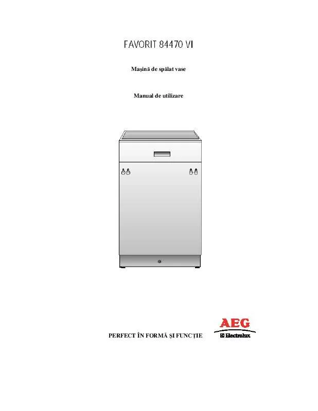 Mode d'emploi AEG-ELECTROLUX F84470VI