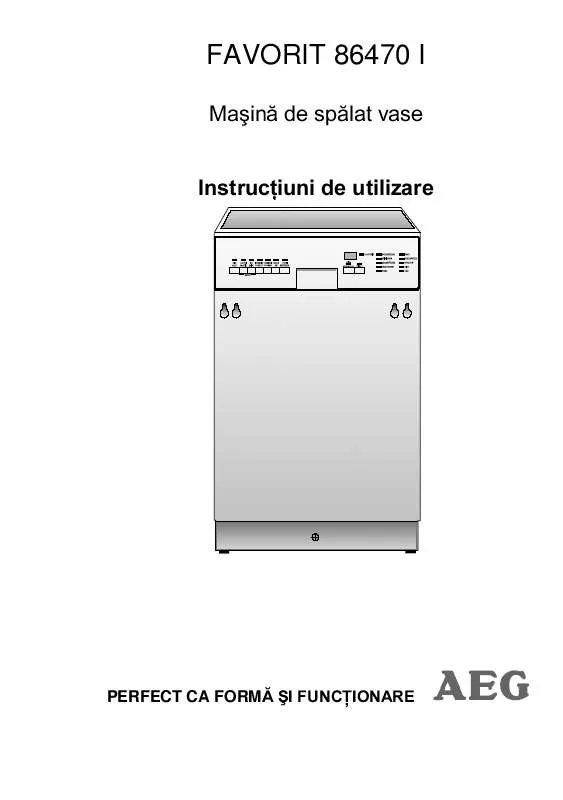 Mode d'emploi AEG-ELECTROLUX F86470I-M