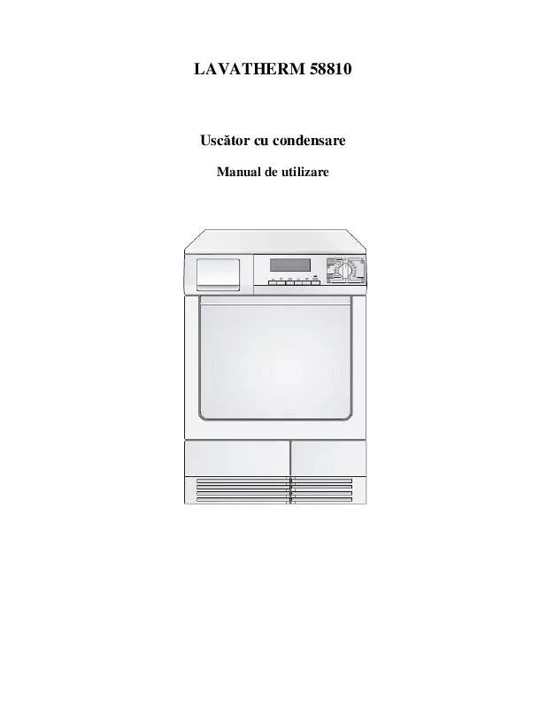 Mode d'emploi AEG-ELECTROLUX T58810