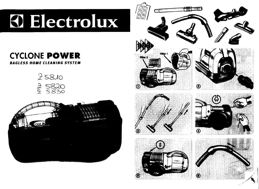 Mode d'emploi AEG-ELECTROLUX TWISTER Z5815