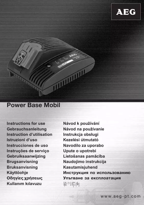 Mode d'emploi AEG POWER BASE MOBIL