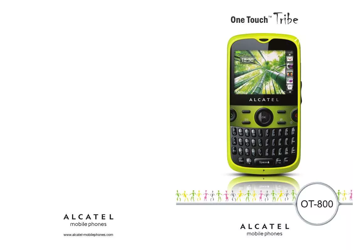 Mode d'emploi ALCATEL OT-800