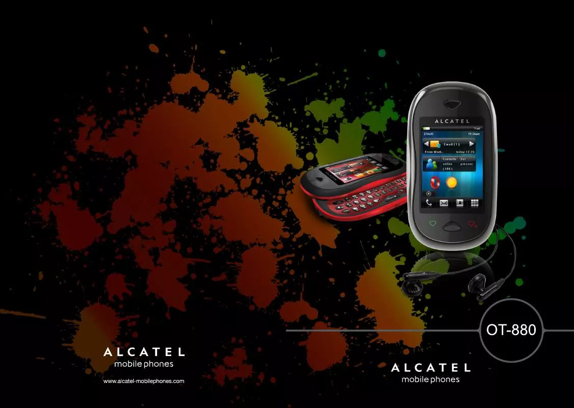 Mode d'emploi ALCATEL OT-880