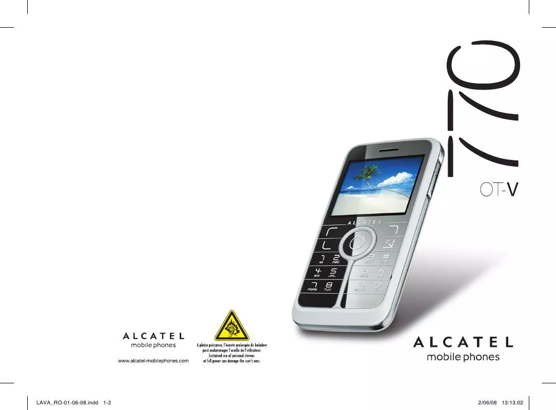 Mode d'emploi ALCATEL OT-V770A