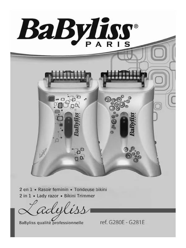 Mode d'emploi BABYLISS G281E