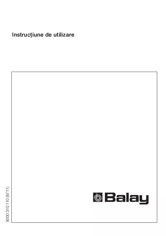 Mode d'emploi BALAY KI4BYQ3