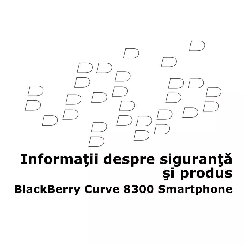 Mode d'emploi BLACKBERRY CURVE 8300