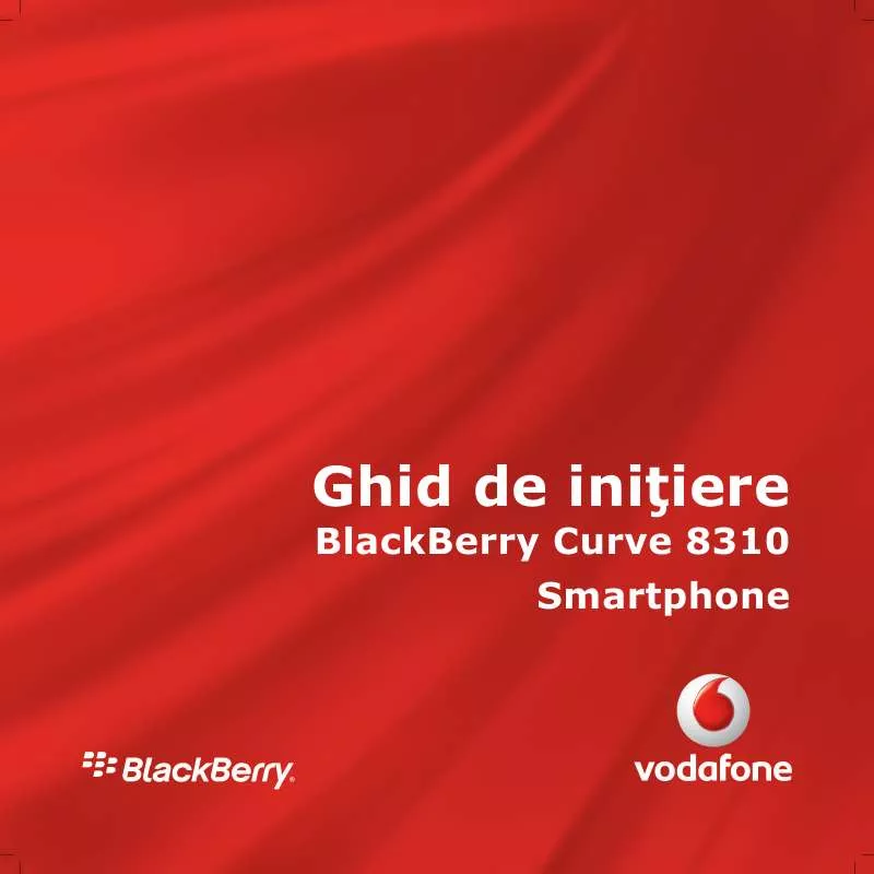 Mode d'emploi BLACKBERRY CURVE 8310