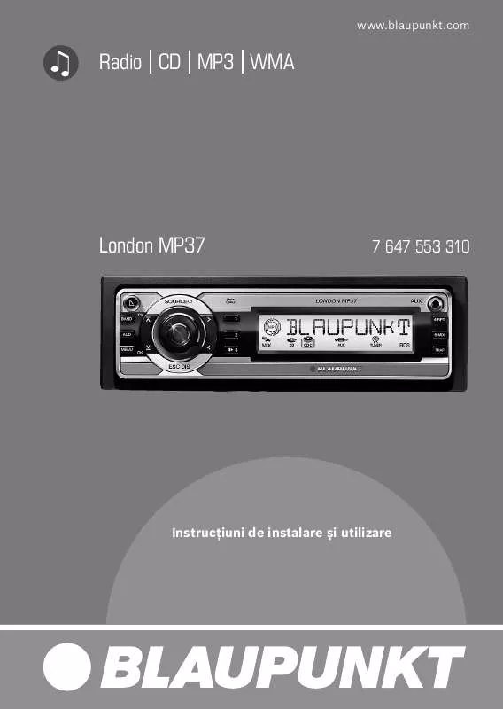 Mode d'emploi BLAUPUNKT LONDON MP37